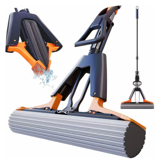 Balai Éponge avec Essorage Rapide.