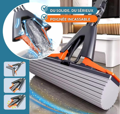Balai Éponge avec Essorage Rapide.